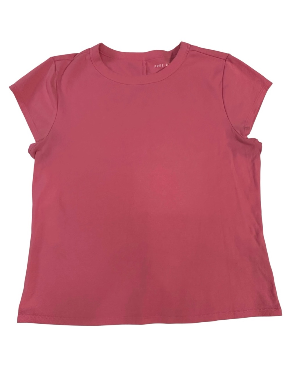 Free Assembly Women’s T-Shirt Lot of 2 Size M 8-10 Pink Striped Basic Tees